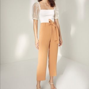 Wilfred Tie Front Cropped Pants